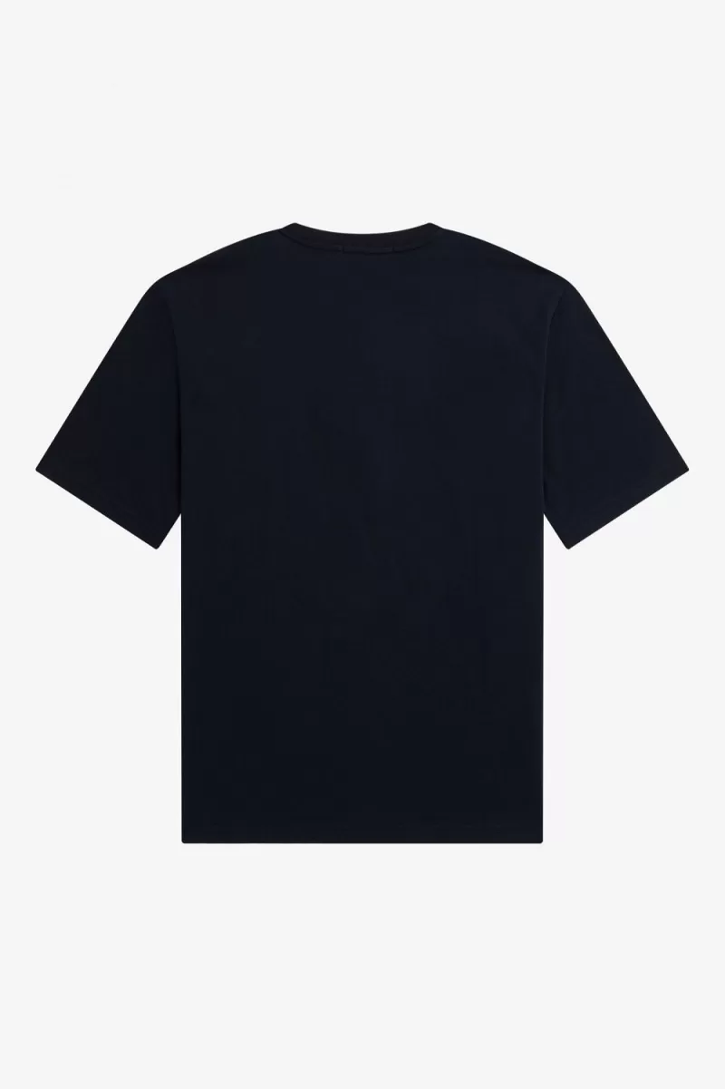 Fred Perry Bold Laurel Wreath Womens TSh 1032 1 ZOOM - Fred Perry Bold Laurel Wreath Women's T-Shirt Navy CARIF4321