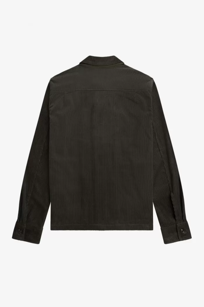 Fred Perry Cord Men’s Shirt Field Green UZNFW8130