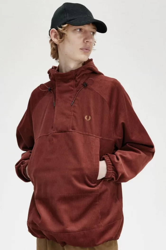 Fred Perry Cord Overhead Men’s Jackets Whisky Brown EACUN5623