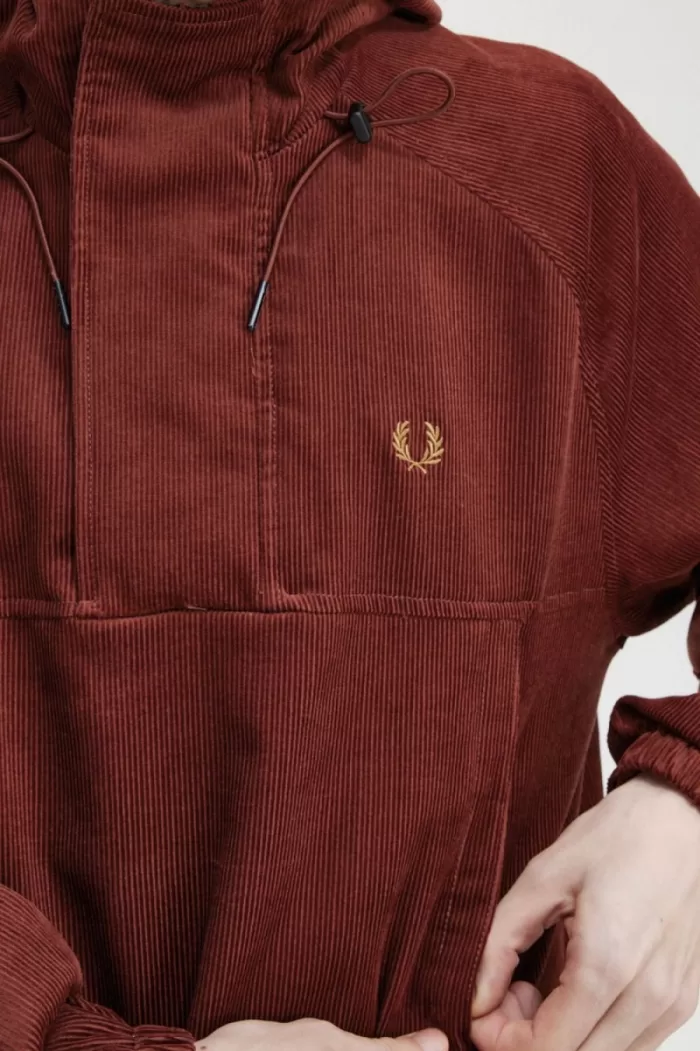 Fred Perry Cord Overhead Men’s Jackets Whisky Brown EACUN5623