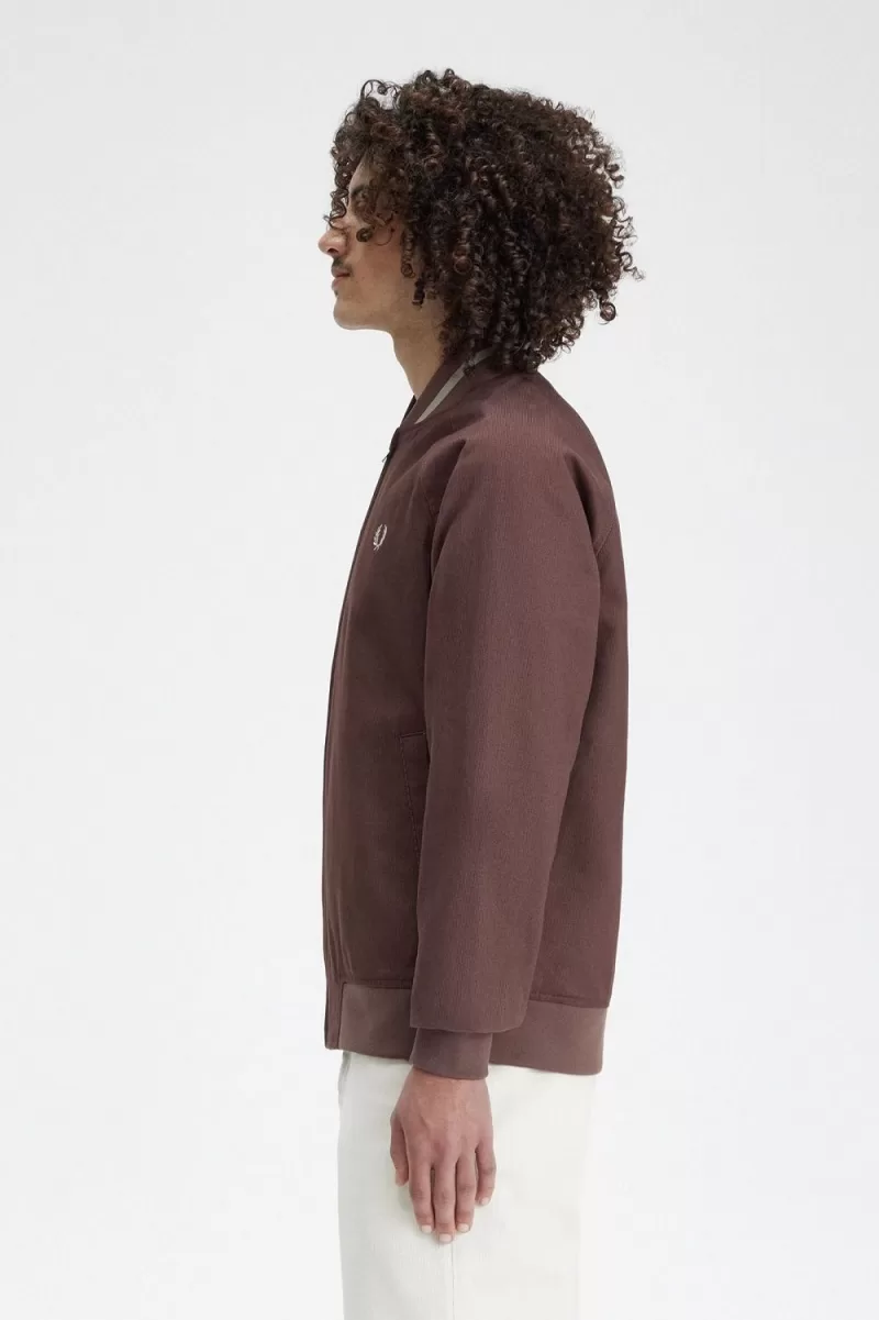 Fred Perry Corduroy Tennis Bomber Men’s Jackets Dark Red LWXJZ0861 Fred Perry Corduroy Tennis Bomber Men’s Jackets Dark Red LWXJZ0861