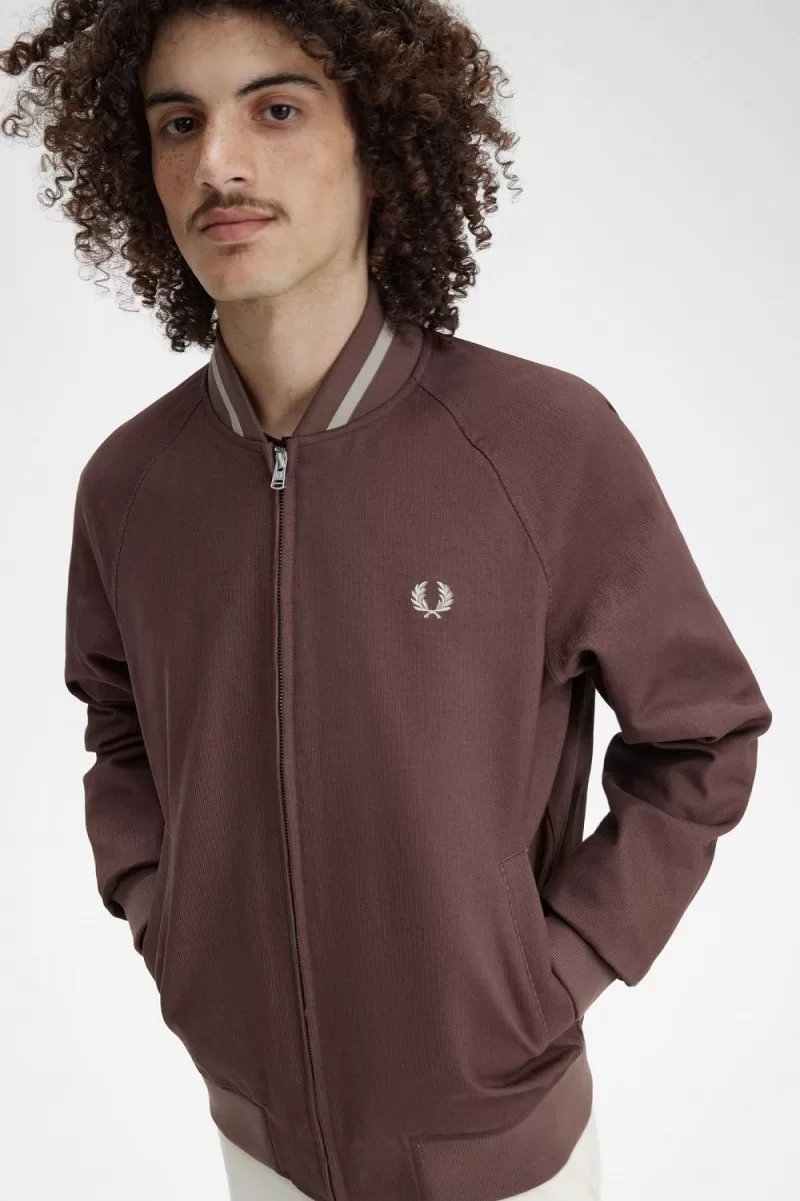 Fred Perry Corduroy Tennis Bomber Men’s Jackets Dark Red LWXJZ0861 Fred Perry Corduroy Tennis Bomber Men’s Jackets Dark Red LWXJZ0861