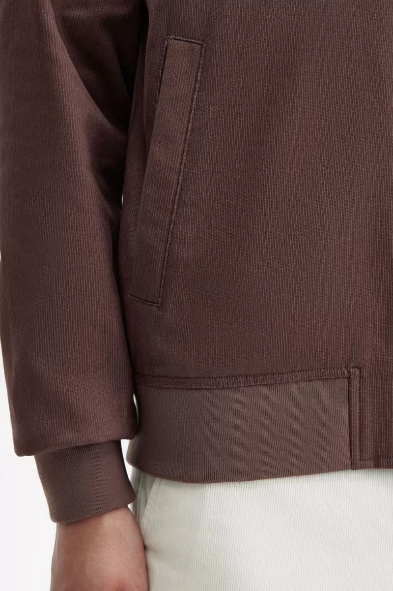 Fred Perry Corduroy Tennis Bomber Men’s Jackets Dark Red LWXJZ0861 Fred Perry Corduroy Tennis Bomber Men’s Jackets Dark Red LWXJZ0861