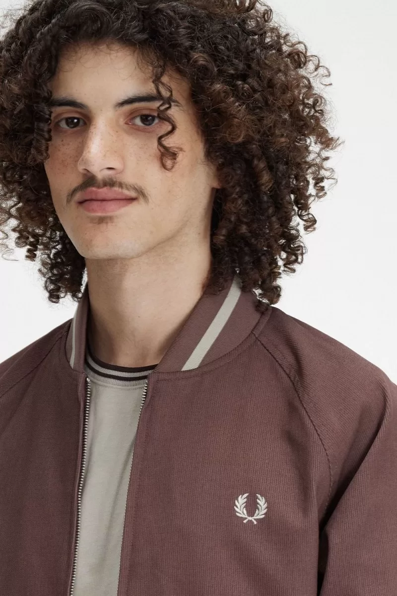 Fred Perry Corduroy Tennis Bomber Men’s Jackets Dark Red LWXJZ0861 Fred Perry Corduroy Tennis Bomber Men’s Jackets Dark Red LWXJZ0861