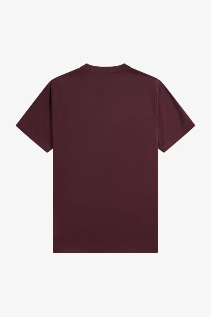 Fred Perry Embroidered Men’s T-Shirt Oxblood YGWQU0587