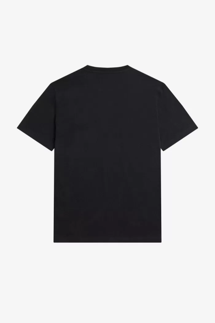 Fred Perry Enamel Pin Men’s T-Shirt Black DMGLR8754