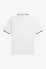 Fred Perry G3600 Women’s Shirt Snow White Dark Pink Burnt Tobacco QBOTL9150