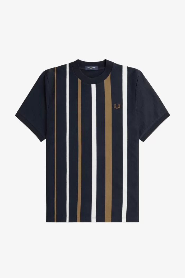 Fred Perry Gradient Stripe Men’s T-Shirt Navy PSKGD8403