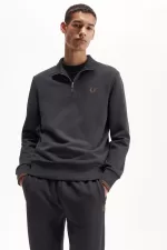 Fred Perry Half Zip Men’s Sweatshirts Anchor Grey Dark Coffee POLXB5109 Fred Perry Half Zip Men’s Sweatshirts Anchor Grey Dark Coffee POLXB5109