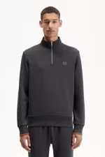 Fred Perry Half Zip Men’s Sweatshirts Anchor Grey Dark Coffee POLXB5109 Fred Perry Half Zip Men’s Sweatshirts Anchor Grey Dark Coffee POLXB5109