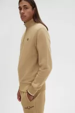 Fred Perry Half Zip Men’s Sweatshirts Green ADNVE2380