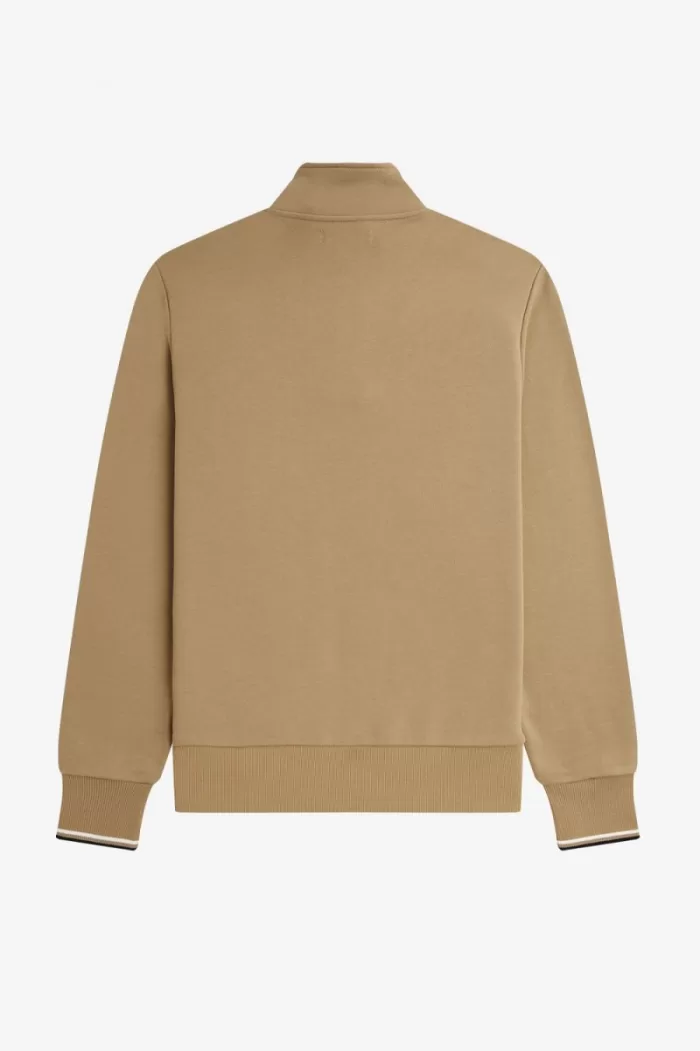 Fred Perry Half Zip Men’s Sweatshirts Green ADNVE2380