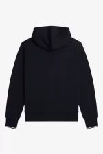 Fred Perry Hooded Zip Through Men’s Sweatshirts Navy PENVI1976
