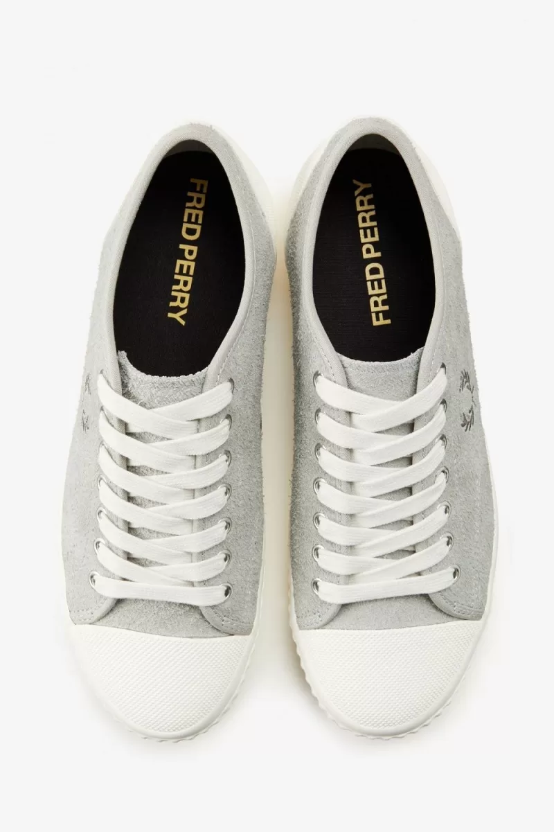 Fred Perry Hughes Low Mens Plimsolls Gre 232 1 ZOOM - Fred Perry Hughes Low Men's Plimsolls Grey RQVYW7596