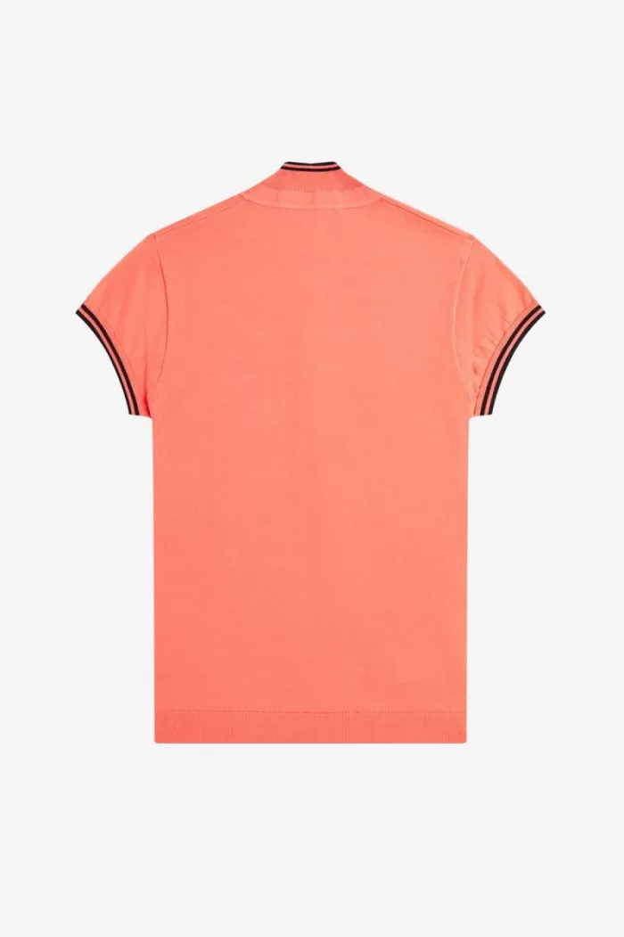 Fred Perry Knitted Women’s Shirt Coral Heat UJYVC8094
