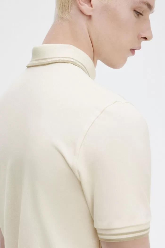Fred Perry M12 Men’s Shirt Beige Oatmeal Oatmeal TGUOK2197