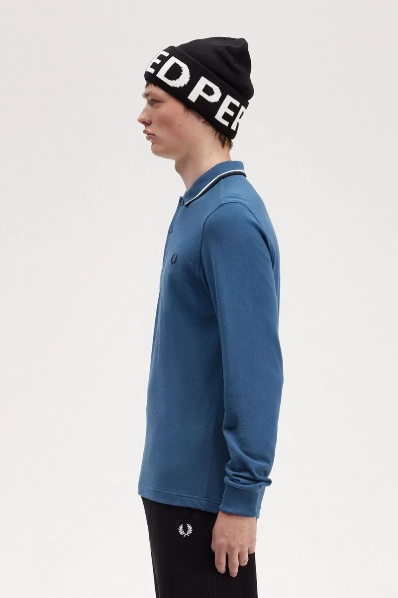 Fred Perry M3636 Mens Shirt Midnight Blu 332 1 ZOOM - Fred Perry M3636 Men's Shirt Midnight Blue Snow White Black JSWCR2531