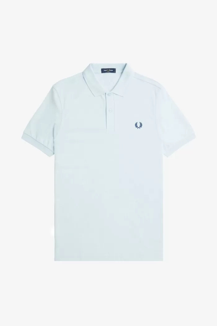 Fred Perry M6000 Men’s Shirt Light Aqua Midnight Blue OWXLT3682