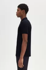 Fred Perry M6000 Men’s Shirt Navy Burnt Red RZSQW2135