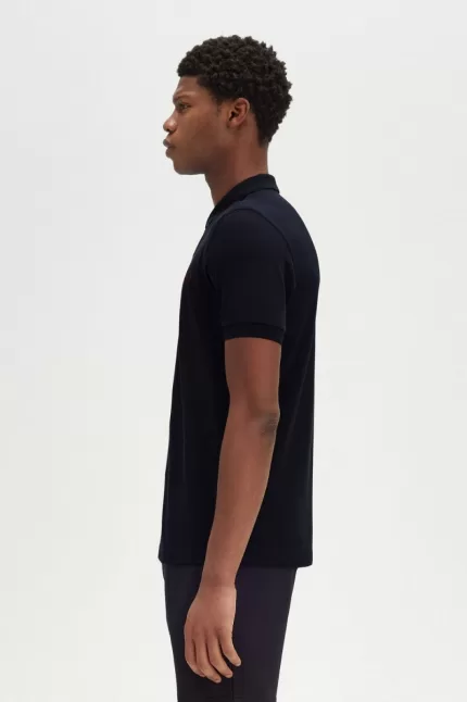 Fred Perry M6000 Men’s Shirt Navy Burnt Red RZSQW2135