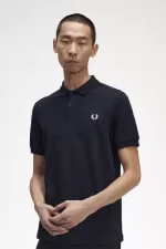 Fred Perry M6000 Men’s Shirt Navy Snow White WPVRF3872