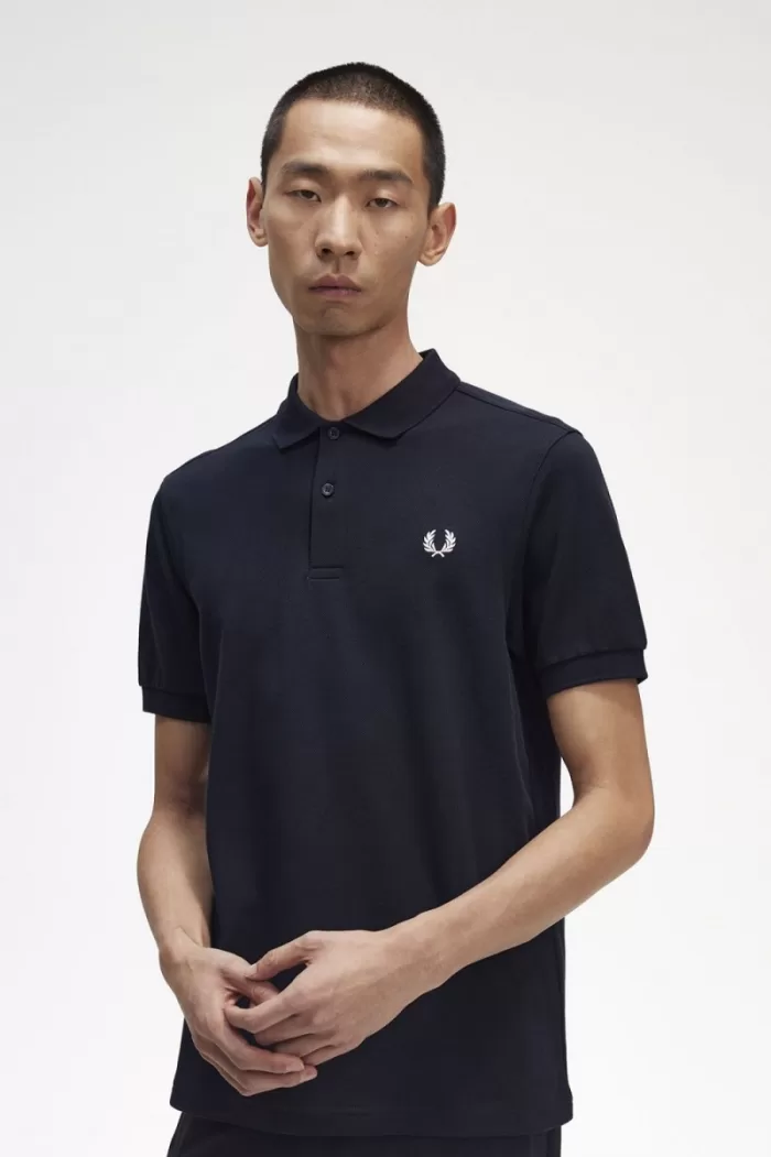 Fred Perry M6000 Men’s Shirt Navy Snow White WPVRF3872