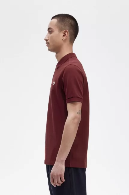 Fred Perry M6000 Men’s Shirt Oxblood Beige NASLZ3109