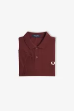 Fred Perry M6000 Men’s Shirt Oxblood Beige NASLZ3109