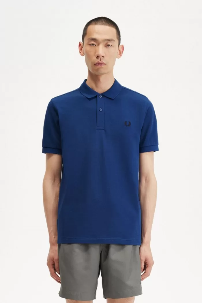 Fred Perry M6000 Men’s Shirt Shaded Cobalt Navy HQIYZ2805