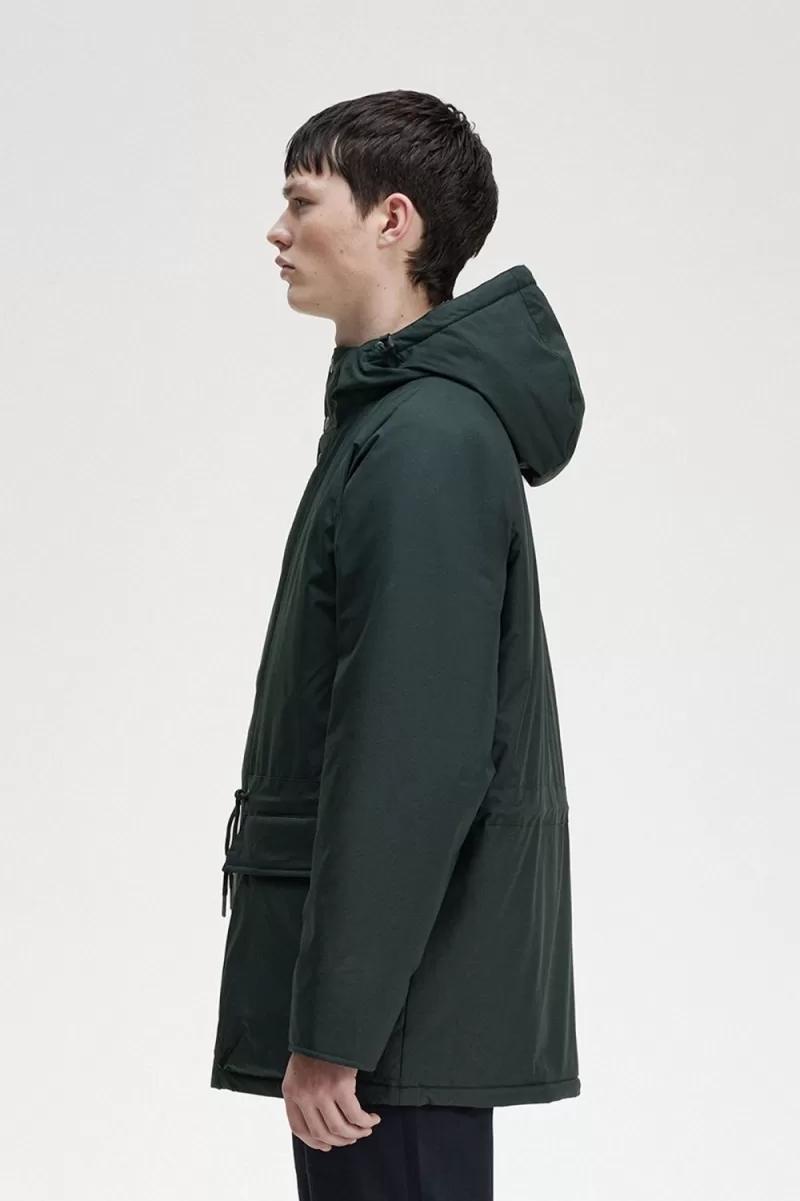 Fred Perry Padded Zip Through Mens Jacke 278 1 ZOOM - Fred Perry Padded Zip Through Men's Jackets Night Green JVBXT3651