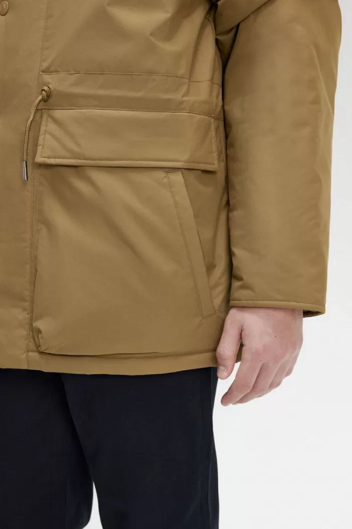Fred Perry Padded Zip Through Men’s Jackets Brown ZXTHJ9012