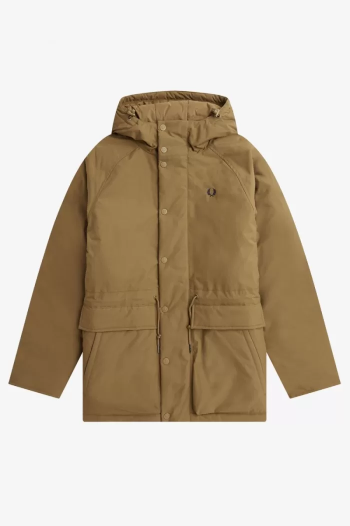 Fred Perry Padded Zip Through Men’s Jackets Brown ZXTHJ9012