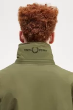 Fred Perry Patch Pocket Zip Through Men’s Jackets Uniform Green HTPSA1924