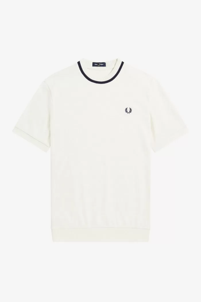 Fred Perry Reissues Crew Neck Piqué Men’s T-Shirt Beige VNFIE0149