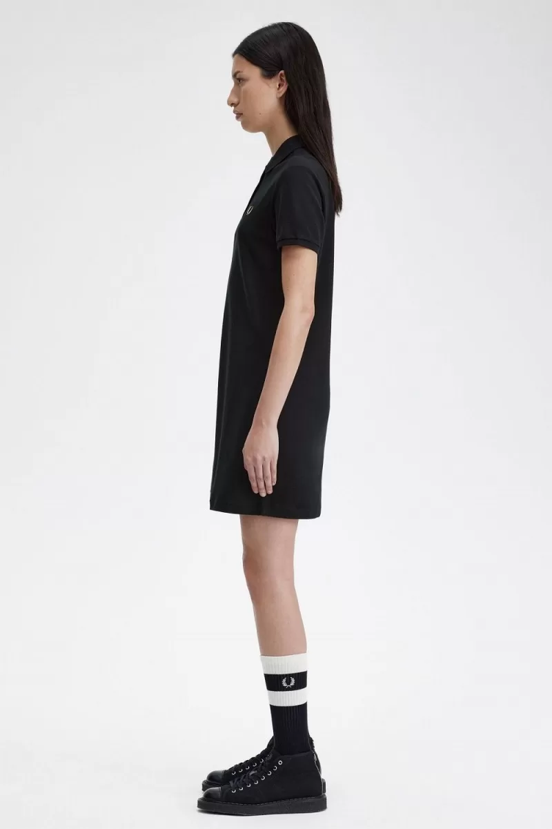 Fred Perry Shirt Womens Dress Black  JAB 1007 1 ZOOM - Fred Perry Shirt Women's Dress Black JABKN5102