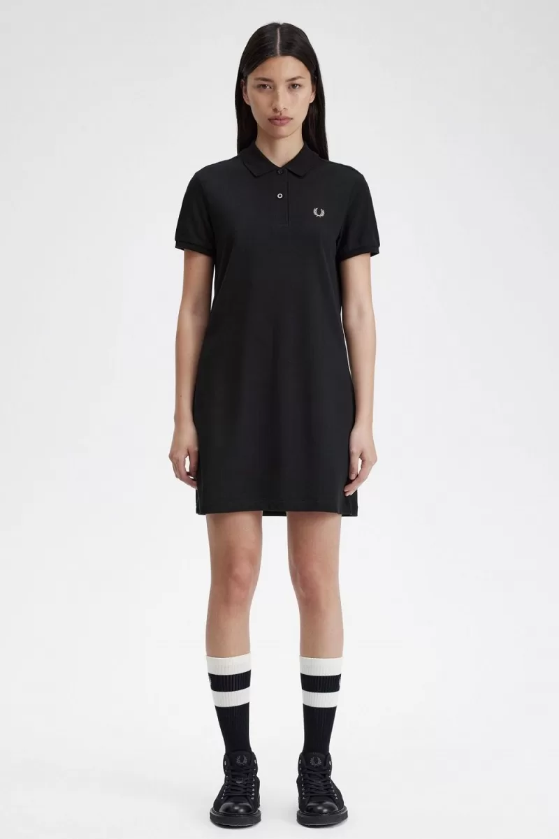 Fred Perry Shirt Womens Dress Black  JAB 1007 ZOOM 1 - Fred Perry Shirt Women's Dress Black JABKN5102
