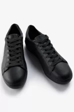 Fred Perry Spencer Men’s Tennis Shoes Black Night Green VQTPY8024