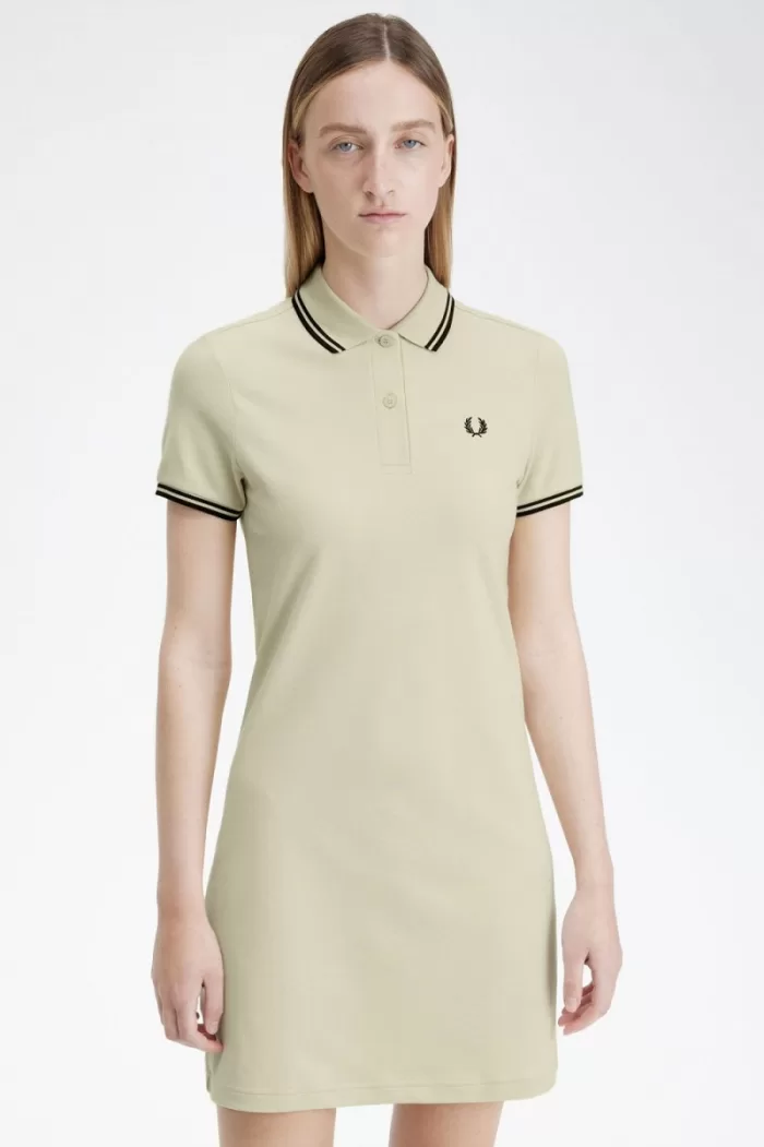 Fred Perry Twin Tipped Shirt Women’s Dress Oatmeal EVXCI7520