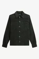 Fred Perry Waffle Cord Men’s Shirt Night Green BQHDI7094