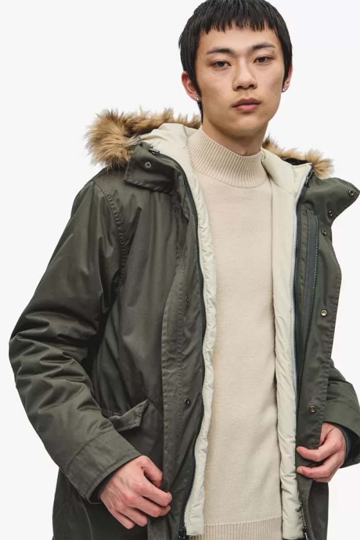 Fred Perry Zip-In Liner Men’s Parka Field Green WGCSO7526